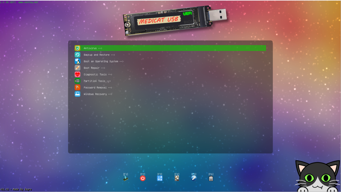 Custom Ventoy boot theme example from official docs